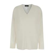 V-neck Knitwear Fabiana Filippi , White , Dames