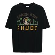 T-Shirts Rhude , Black , Heren