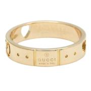 Pre-owned Rose Gold rings Gucci Vintage , Yellow , Dames