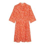 Blousejurk met een zijdezachte touch Marc O'Polo , Orange , Dames