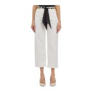 Wide Trousers Elisabetta Franchi , White , Dames