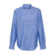Casual Shirts Canali , Blue , Heren