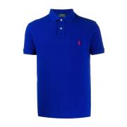 Blauwe Katoenen Polo Ralph Lauren , Blue , Heren