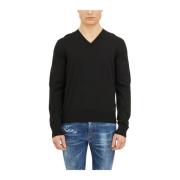 V-neck Knitwear Dsquared2 , Black , Heren