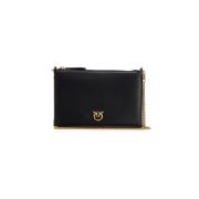 Vitello Clutch Tas Pinko , Black , Dames