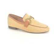 Beige Jute Moccassin +Gar. Bibi Lou , Beige , Dames