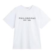 T-Shirts Philosophy di Lorenzo Serafini , White , Dames