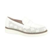 Wit + Perfo Moccassin DZ Pitillos , White , Dames