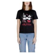 Mickey Valentine T-Shirt Collectie Only , Black , Dames