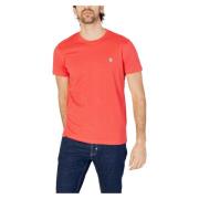 Heren T-Shirt Mick Collectie Lente/Zomer U.s. Polo Assn. , Red , Heren