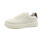 Heren Wit/Zwarte Sneakers Ss24 Barracuda , White , Heren