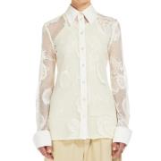 Gele Camicia Shirt Max Mara , Beige , Dames