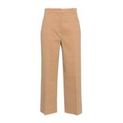 Cropped Trousers Pinko , Brown , Dames