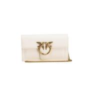 Vitello Leren Tas Pinko , White , Dames