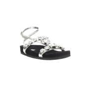 Pre-owned Leather sandals Miu Miu Pre-owned , Gray , Dames