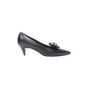 Pre-owned Leather heels Yves Saint Laurent Vintage , Black , Dames