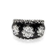 Pre-owned White Gold rings Chanel Vintage , Black , Dames