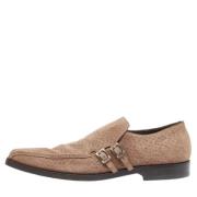 Pre-owned Suede flats Prada Vintage , Brown , Dames