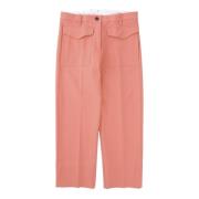 Cropped Trousers Nine In The Morning , Red , Dames