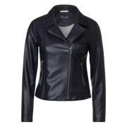 Leather Jackets Cecil , Blue , Dames