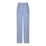 Wide Trousers Peserico , Blue , Dames