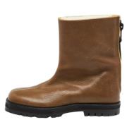 Pre-owned Leather boots Maison Margiela Pre-owned , Brown , Dames