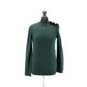 Pre-owned Wool tops Louis Vuitton Vintage , Green , Dames