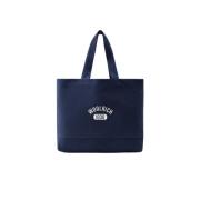 Canvas Tote Tas met Versterkte Bodem Woolrich , Blue , Dames