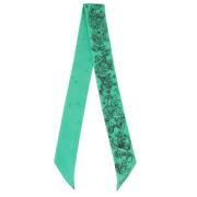 Pre-owned Silk scarves Dior Vintage , Green , Dames