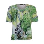 Roberto Sarto shirt Blouson o-neck 411177/h1801 multicolor (azure-w.li...