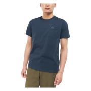 T-Shirts Barbour , Blue , Heren