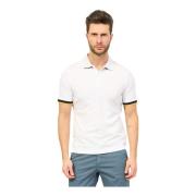 Witte Vincent Polo Shirt K-Way , White , Heren