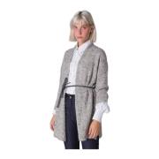 Multicolor Tweed Vest Le Tricot Perugia , Gray , Dames