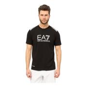 Zwart T-shirt met Logo en Essentieel Design Emporio Armani EA7 , Black...