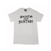 Skate & Destroy T-Shirt Thrasher , Gray , Heren