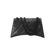 Leather crossbody-bags Balenciaga , Black , Dames