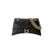 Leather crossbody-bags Balenciaga , Black , Dames