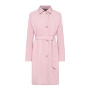 Belted Coats Kiton , Pink , Dames