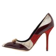 Pre-owned Leather heels Dolce & Gabbana Pre-owned , Red , Dames