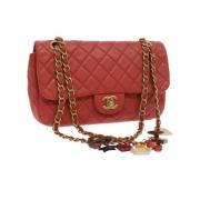 Pre-owned Leather chanel-bags Chanel Vintage , Pink , Dames