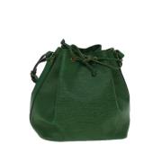 Pre-owned Leather louis-vuitton-bags Louis Vuitton Vintage , Green , D...