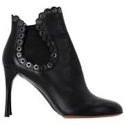 Pre-owned Leather boots Alaïa Pre-owned , Black , Dames