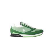 Eco Suede-Mesh Heren Sneakers U.s. Polo Assn. , Green , Heren