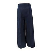 Wide Trousers Circolo 1901 , Blue , Dames