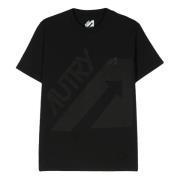 Zwarte T-shirts en Polos Autry , Black , Heren