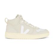 Natuurlijk/Wit Nubuck Sneakers Veja , Beige , Dames