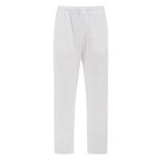 Straight Trousers Aspesi , White , Heren