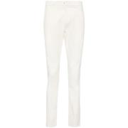 Slim-fit Trousers Dondup , White , Heren