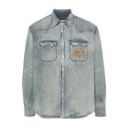 Denim Shirts Kenzo , Blue , Heren