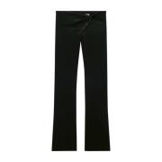 Wide Trousers Courrèges , Black , Dames